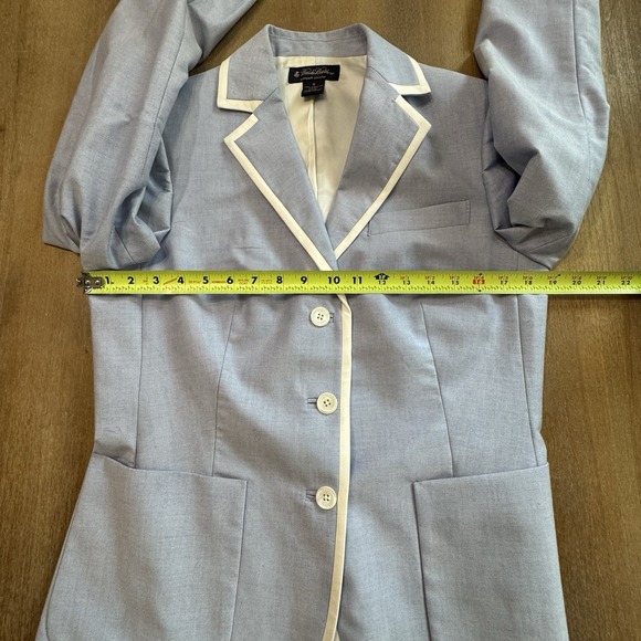 Women's‎ Brooks Brothers Supima Cotton Jacket Size 10 Blue Nautical - Picture 2 of 11